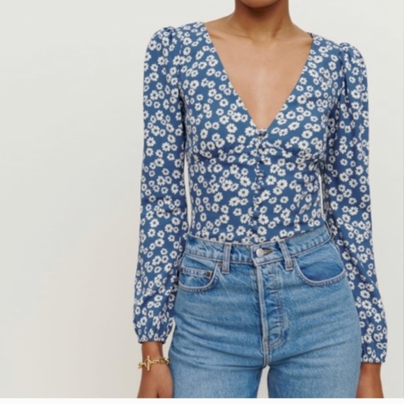 Reformation - Floral Nell Blouse - Picture 1 of 5